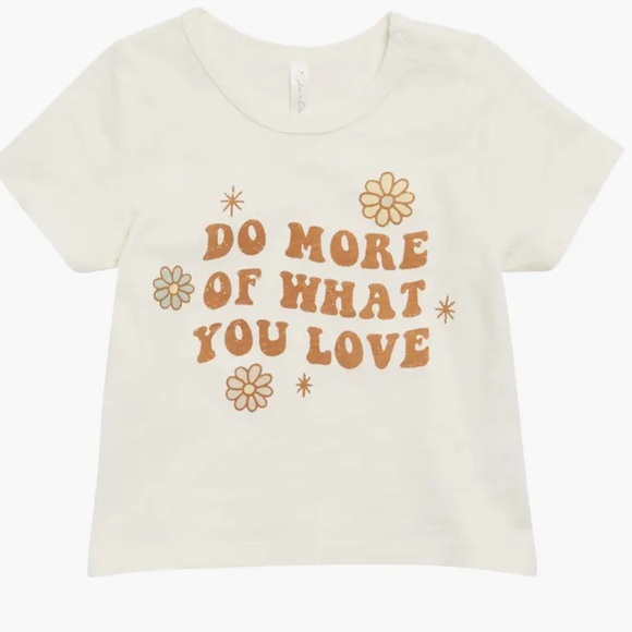 Rylee + Cru Other - 💛$15 FLASH SALE💛 Rylee + Cru Do More of What You Love Basic Tee 0-3M NWT